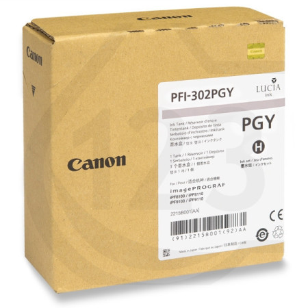 Canon PFI-302PGY Photo Gray (2218B001, PFI302PGY) — Cartus