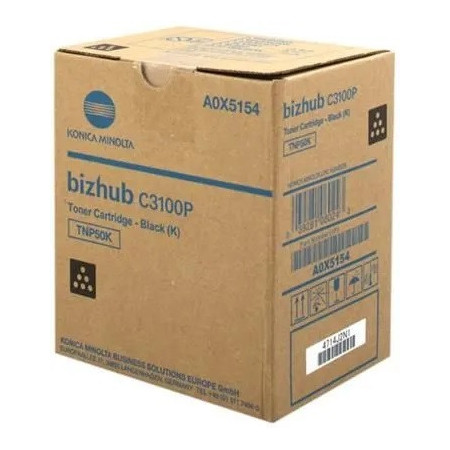 Konica Minolta TNP50K Black (A0X5154, TNP-50K) — Cartus de