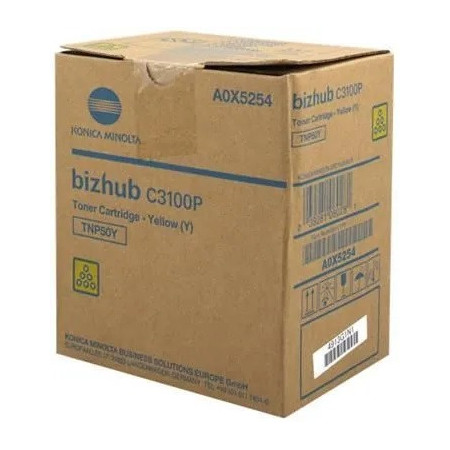 Konica Minolta TNP50Y Yellow (A0X5254, TNP-50Y) — Cartus de