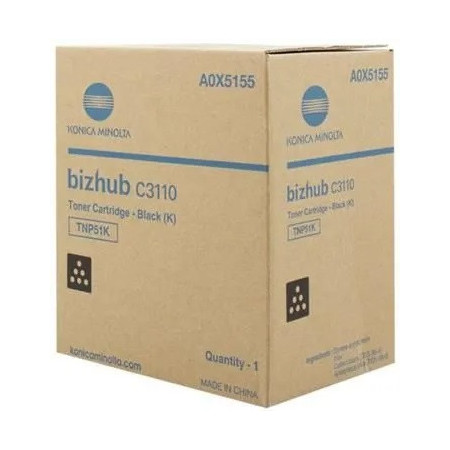 Konica Minolta TNP51K Black (A0X5155, TNP-51K) — Cartus de