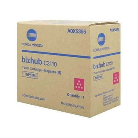 Konica Minolta TNP51M Magenta (A0X5355, TNP-51M) — Cartus