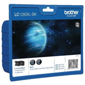 Brother LC 1280XL Black (x2) (LC-1280XLBKBP2