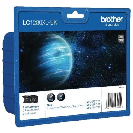 Brother LC 1280XL Black (x2) (LC-1280XLBKBP2