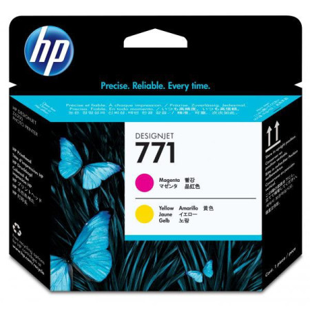 HP 771 Magenta & Yellow Printhead (CE018A) — Cap de printare