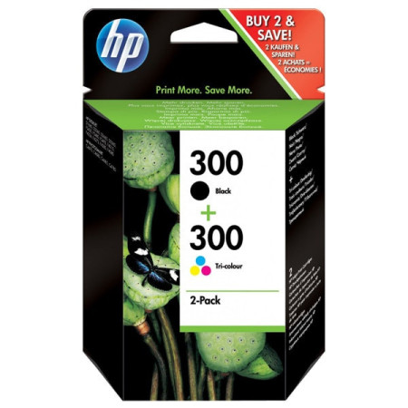 HP 300 Black & Color (CN637EE) — Pachet cartuse de cerneala