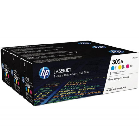 HP 305A Cyan/ Magenta/ Yellow (CE411A, CMY) — Pachet