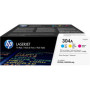 HP 304A Cyan/ Magenta/ Yellow (CF372AM, CMY) — Pachet