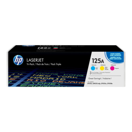 HP 125A Cyan/ Magenta/ Yellow (CF373AM, CMY) — Pachet