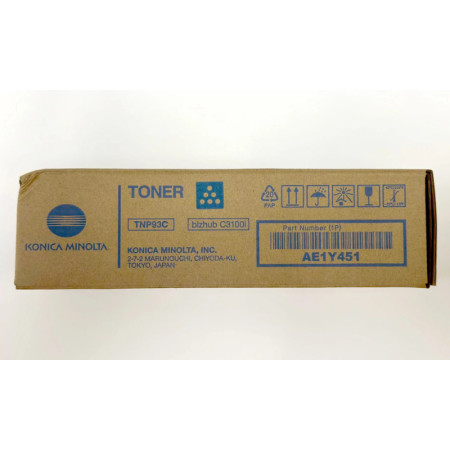 Konica Minolta TNP93C Cyan (AE1Y451, TNP-93C) — Cartus de
