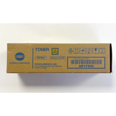 Konica Minolta TNP92Y Yellow (AE1Y250, TNP-92Y) — Cartus de