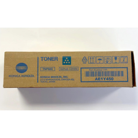 Konica Minolta TNP92C Cyan (AE1Y450, TNP-92C) — Cartus de