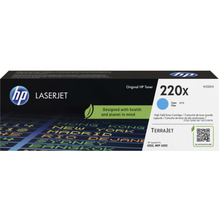 HP 220X Cyan (W2201X) — Cartus de toner