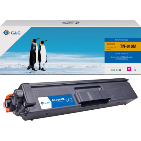 Brother TN 910 Magenta (TN-910M, TN910M) — Toner Premium G&G