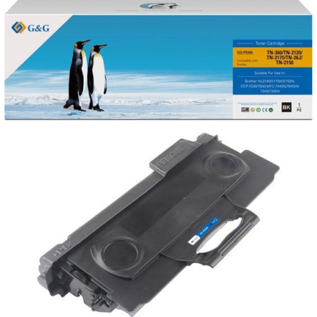 Brother TN 2120 Black (TN-2120, TN2120) — Toner Premium G&G