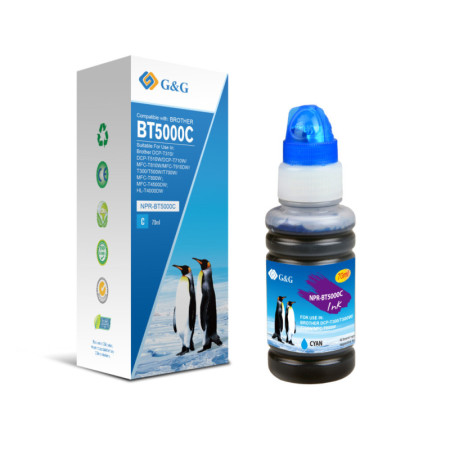 Brother BT 5000 Cyan (BT-5000C, BT5000C) — Flacon cerneala