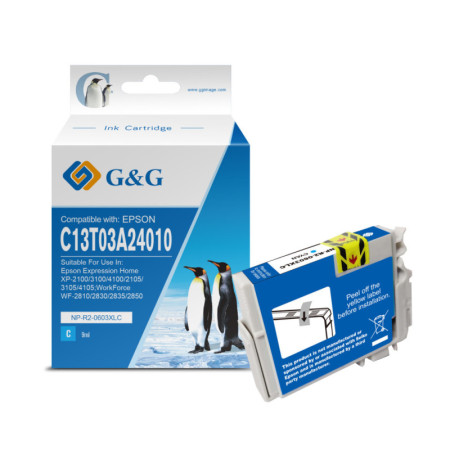 Epson 603XL Cyan (C13T03A24010) — Cartus Premium G&G