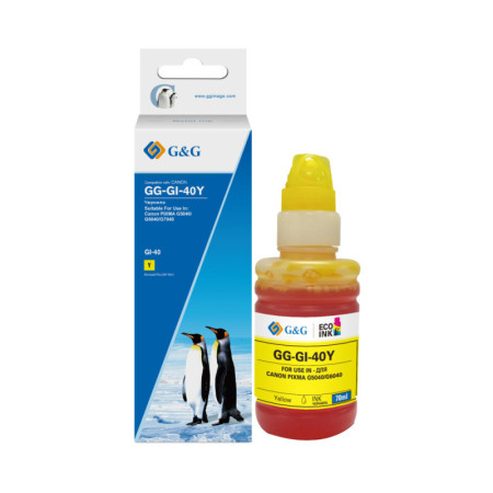 Canon 40Y Yellow (3402C001, GI40Y) — Flacon cerneala