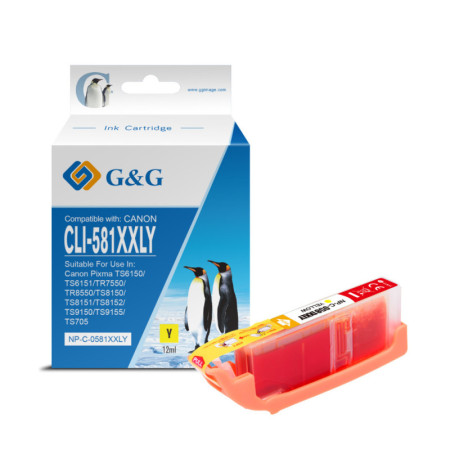 Canon CLI-581XXL Y Yellow (1997C001, CLI581XXLY) — Cartus