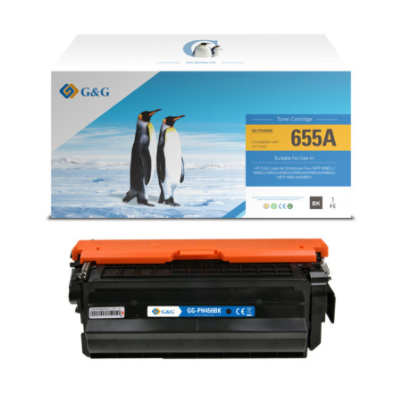 HP 655A Black (CF450A) — Toner Premium G&G