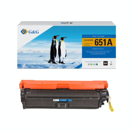 HP 651A Black (CE340A) — Toner Premium G&G