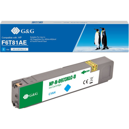 HP 973X Cyan (F6T81AE) — Cartus Premium G&G
