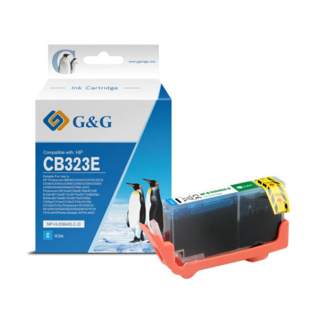 HP 364XL Cyan (CB323EE) — Cartus Premium G&G