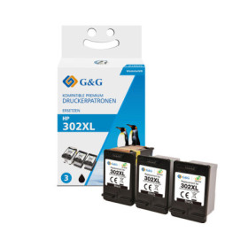 HP 302XL Black (F6U68AE) — Cartus Premium G&G