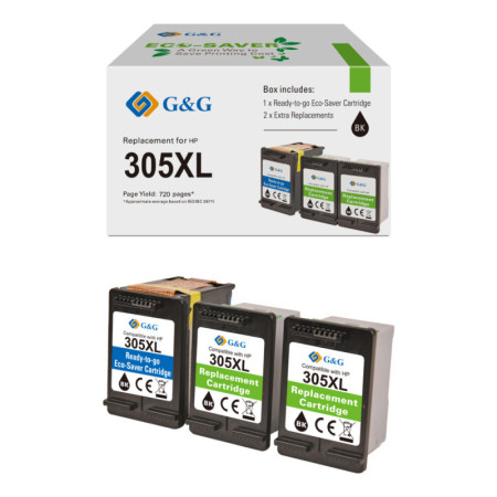HP 305XL Black (3YM62AE) — Cartus Premium G&G