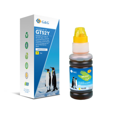 HP GT52 Yellow (M0H56AE, HPGT52Y) — Flacon cerneala Premium
