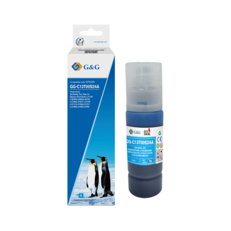Epson 103 Cyan (C13T00S24A) — Flacon cerneala Premium G&G