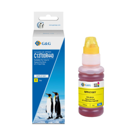 Epson 106 Yellow (C13T00R440) — Flacon cerneala Premium G&G