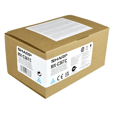 Sharp MX-C36TC Cyan (MXC36TC) — Cartus de toner