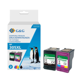 Pachet cartuse premium G&G HP 305XL (3YM61AE, 3YM63AE)
