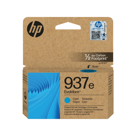 HP 937e EvoMore Cyan (4S6W6NE) — Cartus de Cerneala
