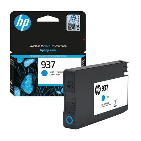 HP 937 Cyan (4S6W2NE) — Cartus de Cerneala
