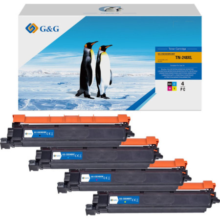 Pachet tonere premium G&G Brother TN 248 XL