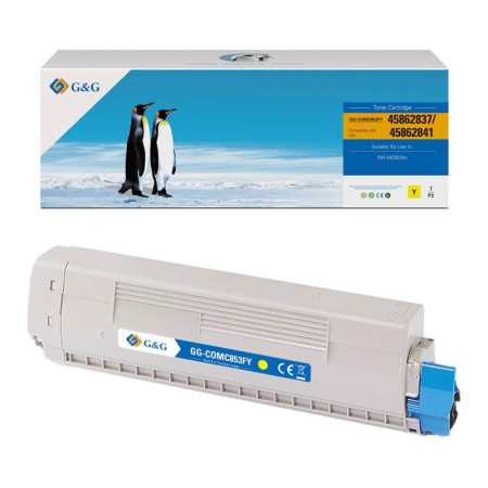 Oki 45862837 Yellow — Toner Premium G&G