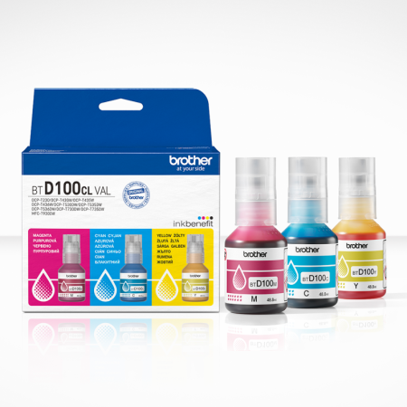 Brother BT D100 Coloured Multipack (BT-D100CVAL