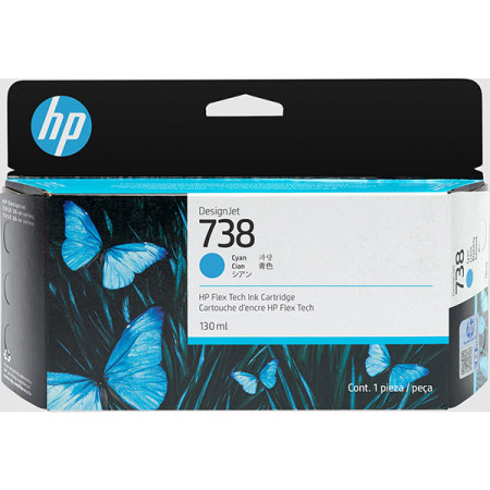 HP 738 Cyan (498N5A) — Cartus de Cerneala