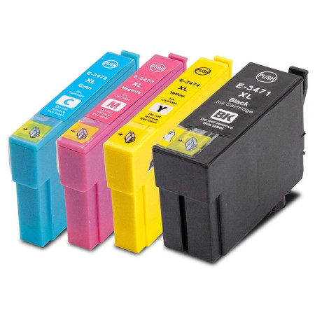 Pachet de cartuse compatibile Epson 34XL T347x