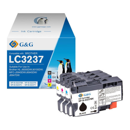 Pachet cartuse premium G&G Brother LC 3237 (LC-3237, LC3237)