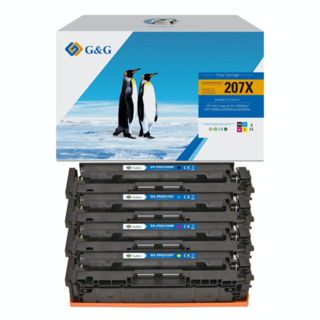 Pachet tonere premium G&G HP 207X CMYK