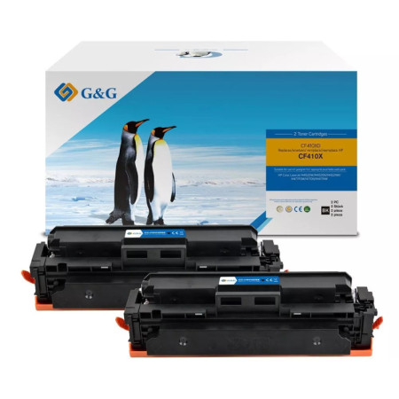 Pachet tonere premium G&G HP 410X Black (CF410X)