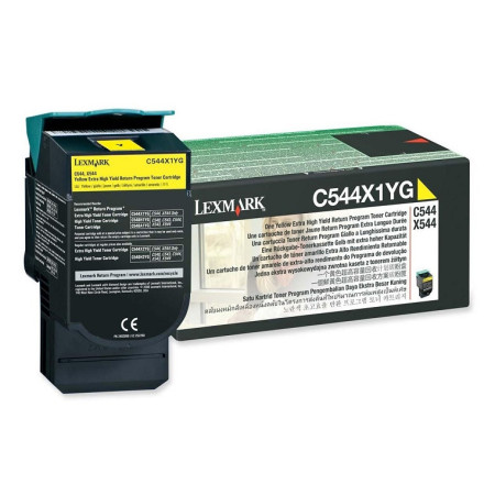 Lexmark C544X1YG Yellow Return Program — Cartus de toner