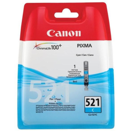 Canon CLI-521C Cyan (2934B001, CLI521C) — Cartus de cerneala
