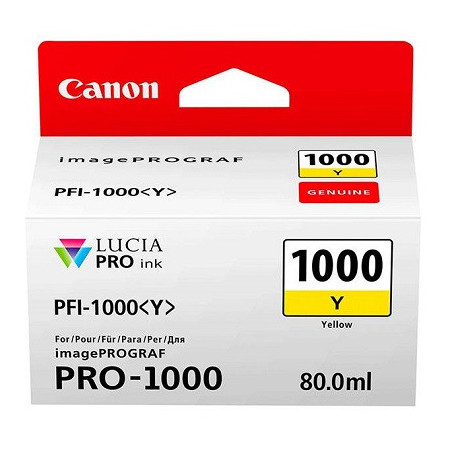 Canon PFI-1000Y Yellow (0549C001, PFI1000Y) — Cartus de cerneala
