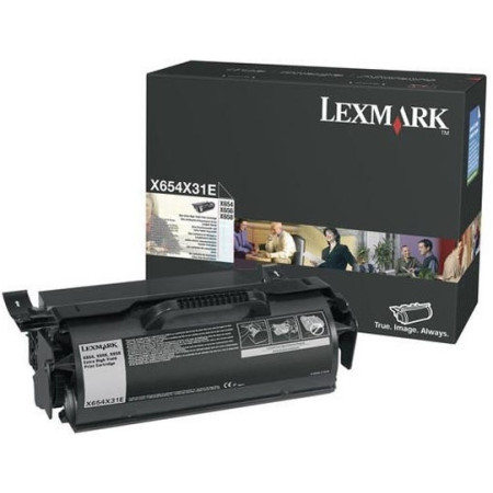 Lexmark X654X31E Black Corporate — Cartus de toner