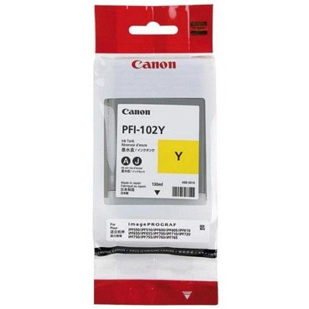 Canon PFI-102Y Yellow (0898B001, PFI102Y) — Cartus de cerneala