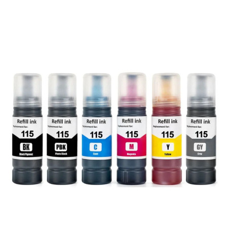 Set cerneala compatibila Epson 115 EcoTank L8160 L8180