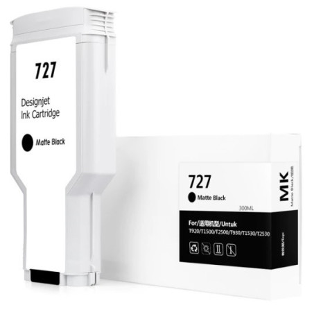 HP 727 Matte Black (C1Q12A) — Cartus compatibil